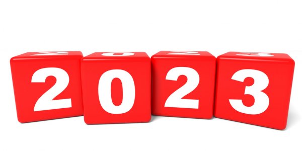 depositphotos 68542961 stock photo 2023 new year cubes